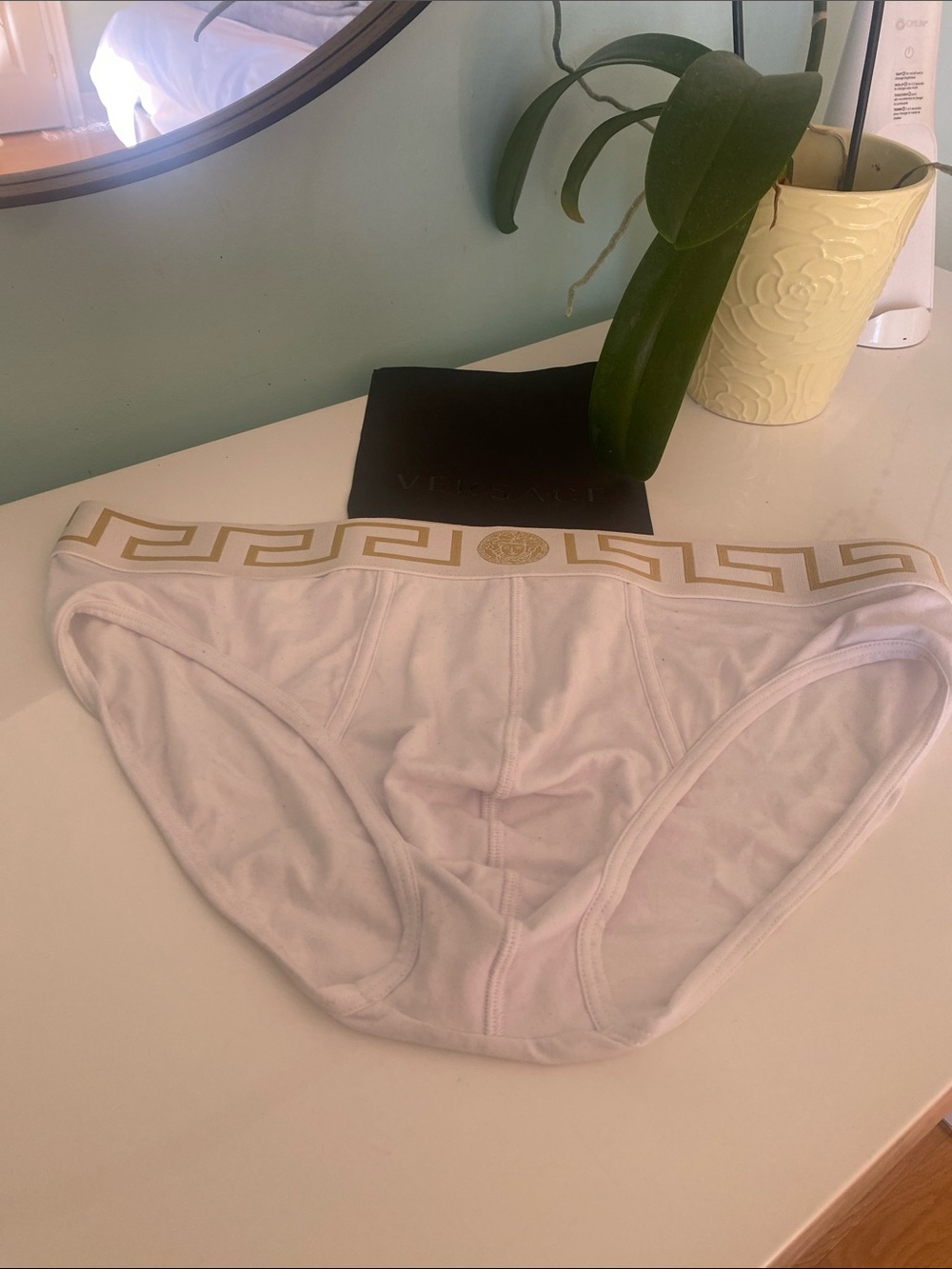 Size 8 white - Versace underwear brand new